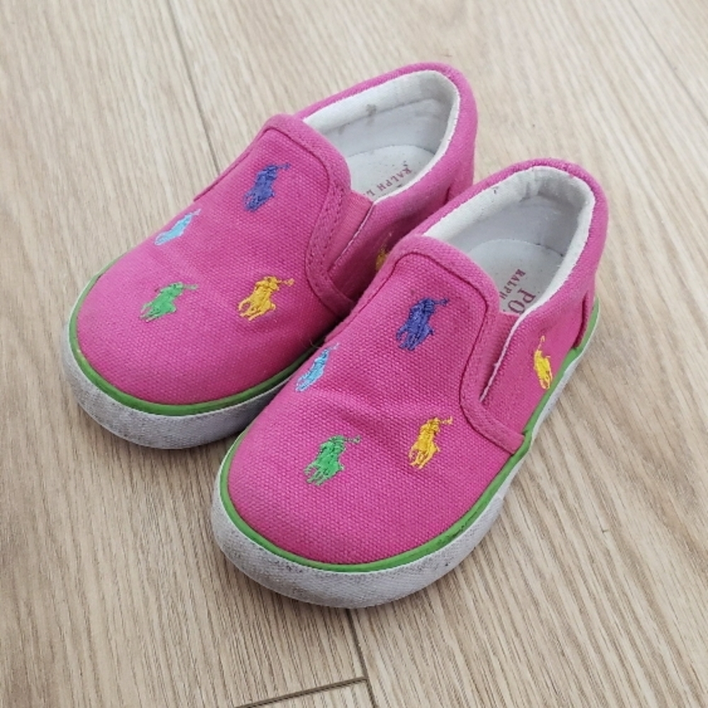 Polo by Ralph Lauren Kids Pink Slip-On Shoes Size 6